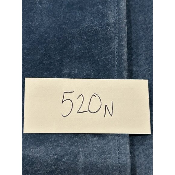 Vintage ISZ Leathers Blue Suede Button Front Jacket Sz XL - Picture 9 of 9